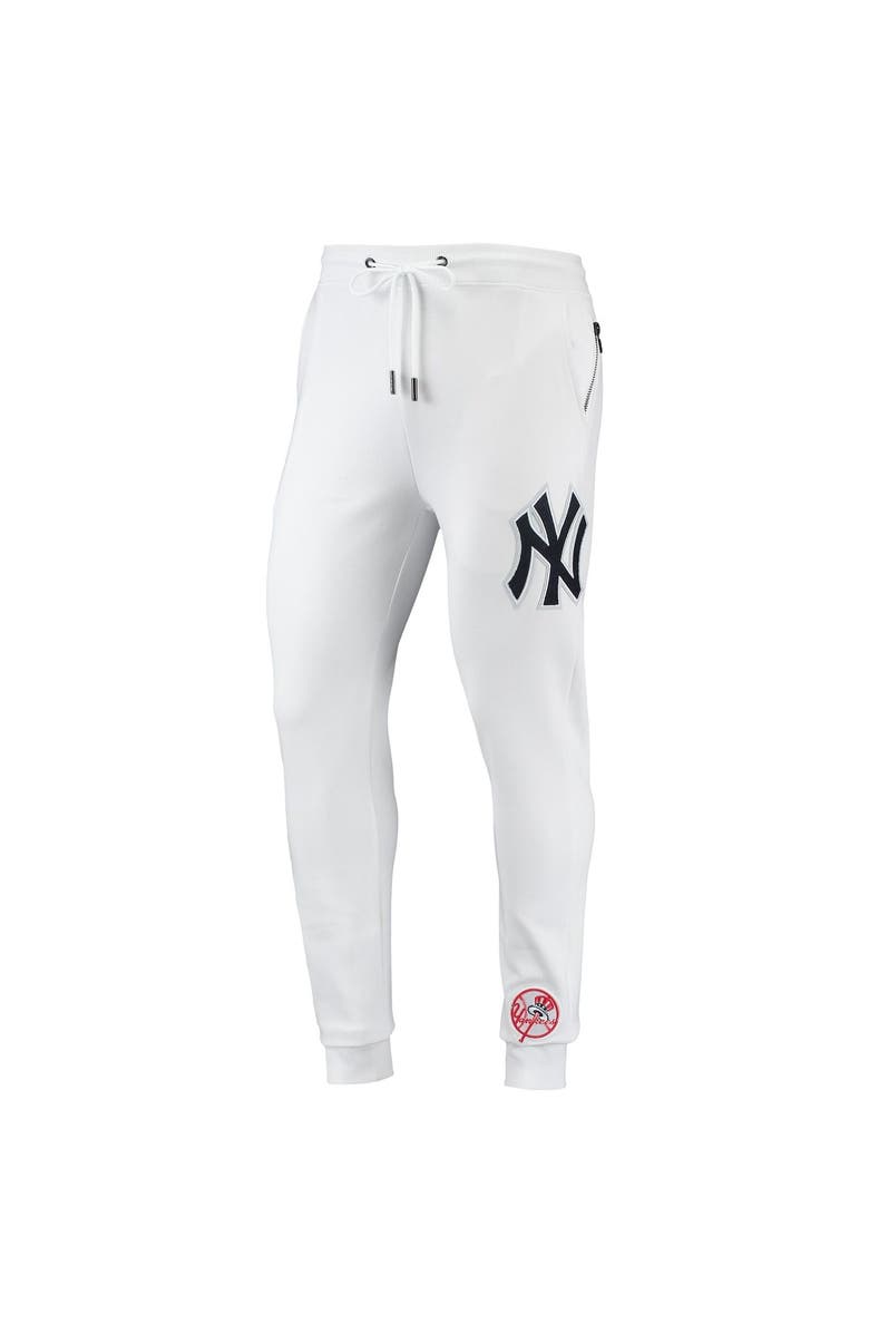 The church Sandy Loosen PRO STANDARD Men's Pro Standard White New York Yankees Team Logo Jogger  Pants | Nordstrom