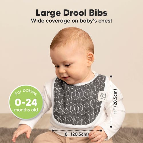 KEABABIES KEABABIES 8-PACK BABY DROOL BIBS