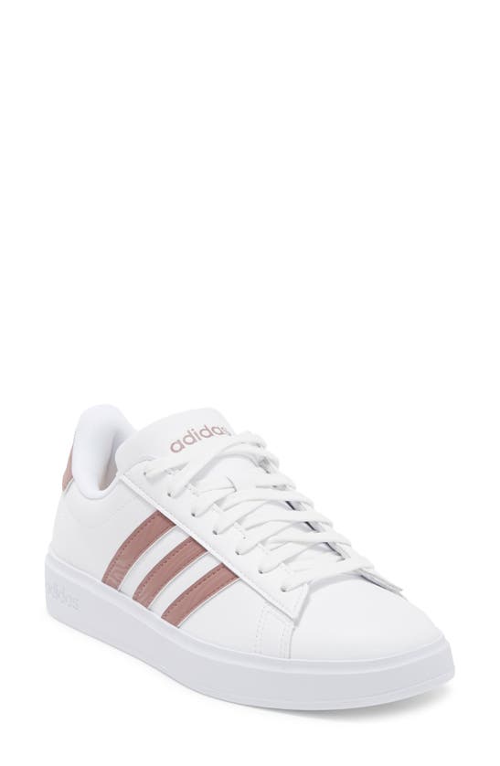 Adidas Originals Grand Court 2.0 Sneaker In White/ Wonder Oxide/ White