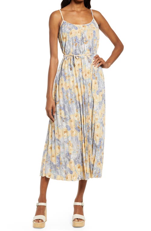 Bishop + Young Mara Floral Pleated Midi Dress in Daydream P