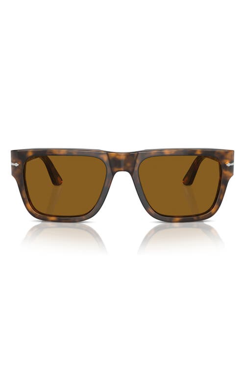 Persol 55mm Square Sunglasses In Brown Havana