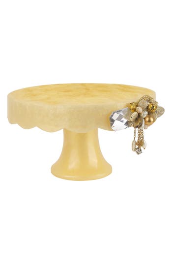 Tiramisu Decorative Cake Stand In Gold Pearl