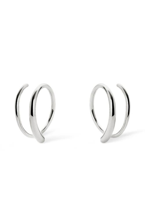 Ana Luisa Harley Double Hoop Earrings In Silver