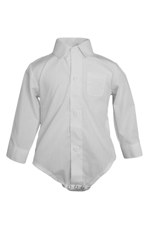 Little Things Mean a Lot Long Sleeve Bodysuit White at Nordstrom,