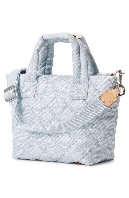 Shop Mz Wallace Petite Metro Deluxe Quilted Nylon Tote In Chambray