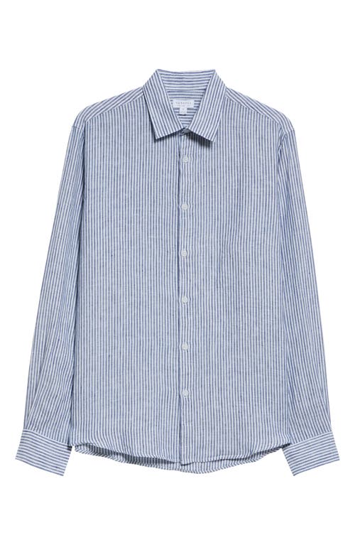 SUNSPEL SUNSPEL LONG SLEEVE LINEN BUTTON-UP SHIRT