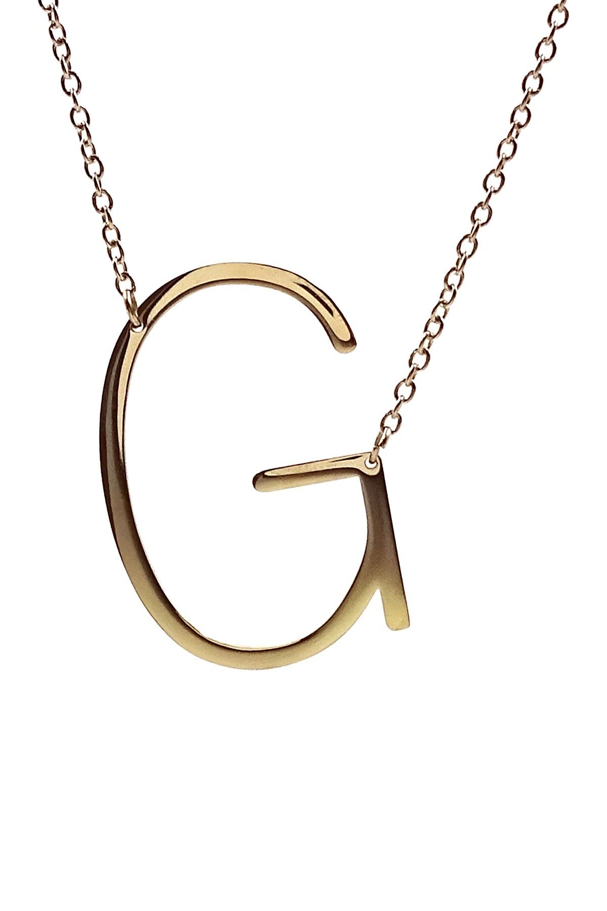 xl initial pendant necklace