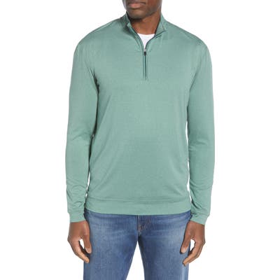 Johnnie-O Flex Classic Fit Quarter Zip Pullover, Green