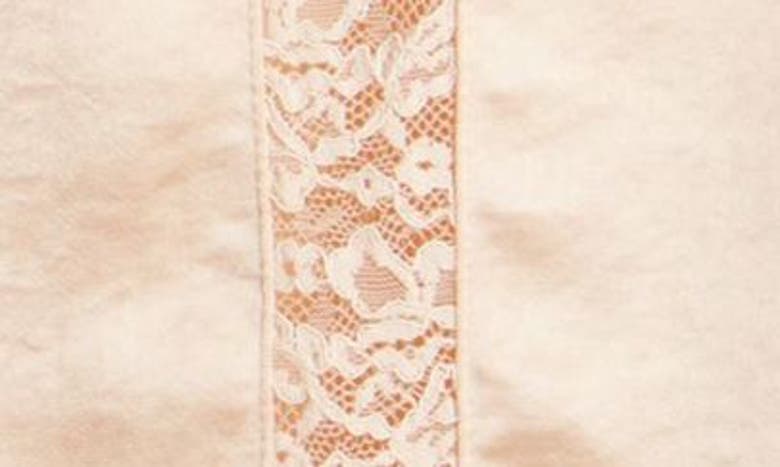 Open Edit Lace Inset Satin Camisole In Beige Bisque
