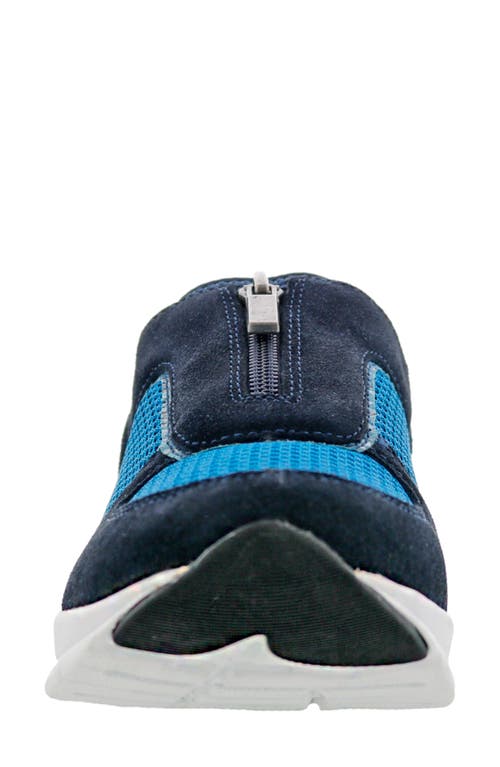 Ros Hommerson Fly Zip Sneaker In Navy Multi