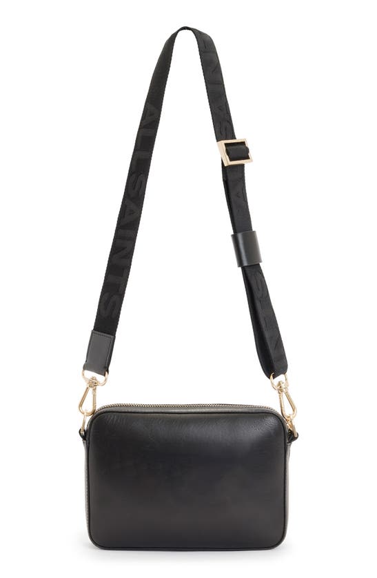 Shop Allsaints Lucile Leather Crossbody Bag In Black