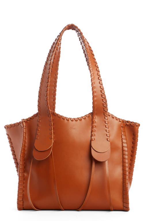 Chloé Medium Mony Leather Tote in Caramel at Nordstrom