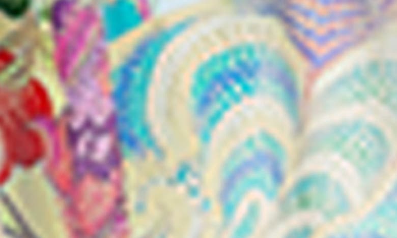 Shop Saachi Floral Print Cover-up Kaftan In Multi