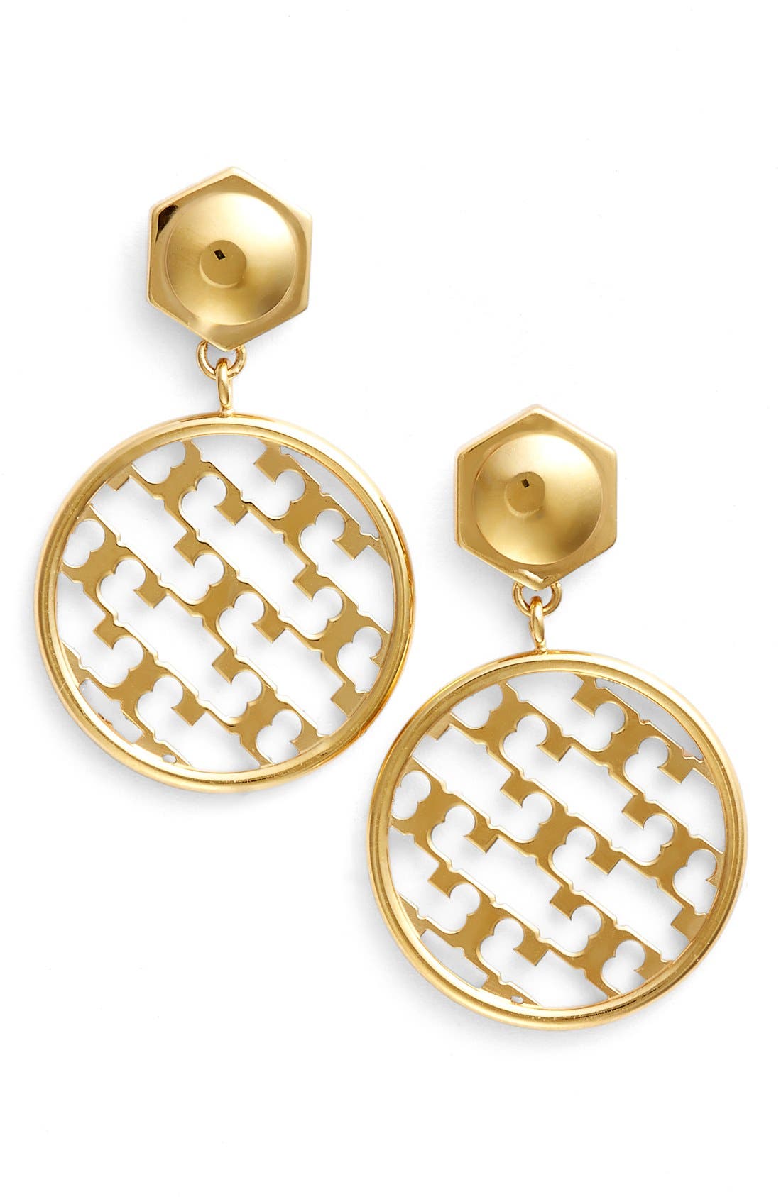 Tory Burch 'T' Open Drop Earrings Nordstrom