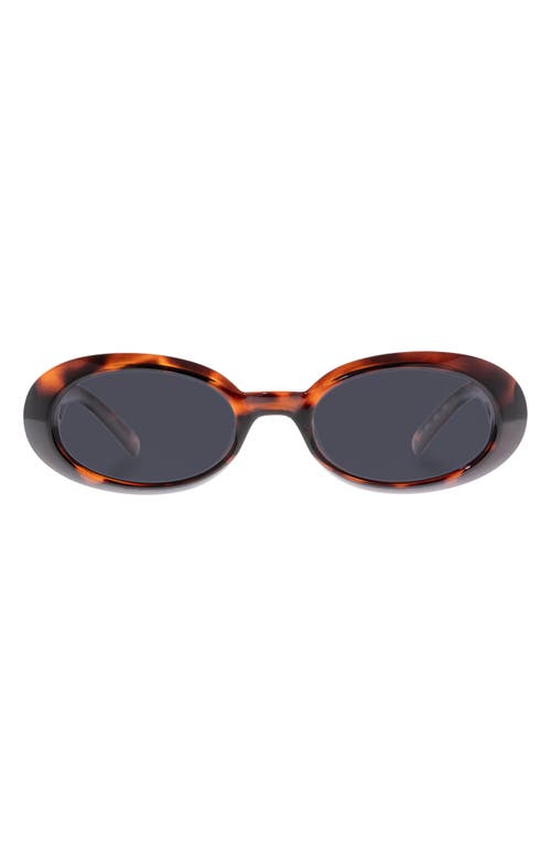 Work It 53mm Polarized Oval Sunglasses in Dark Tort