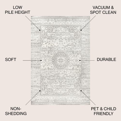 JONATHAN Y JONATHAN Y SCALA ORNATE BOHEMIAN MEDALLION AREA RUG