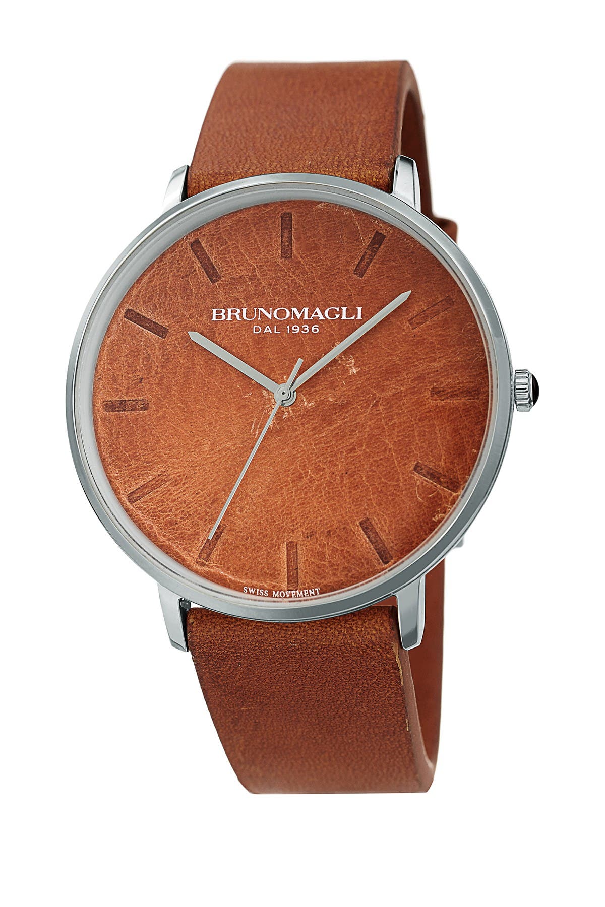 Men's Roma 1163 Leather Strap Watch 