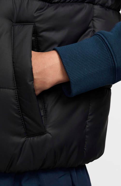 Nike Women's Sportswear Classic Puffer Therma-fit Loose Vest In Black/white