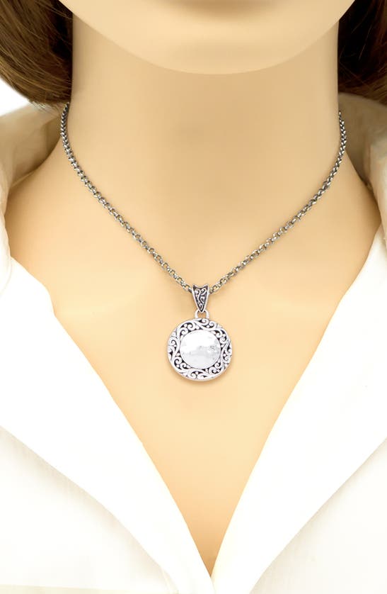 Shop Devata Sterling Silver Filigree Pendant Necklace