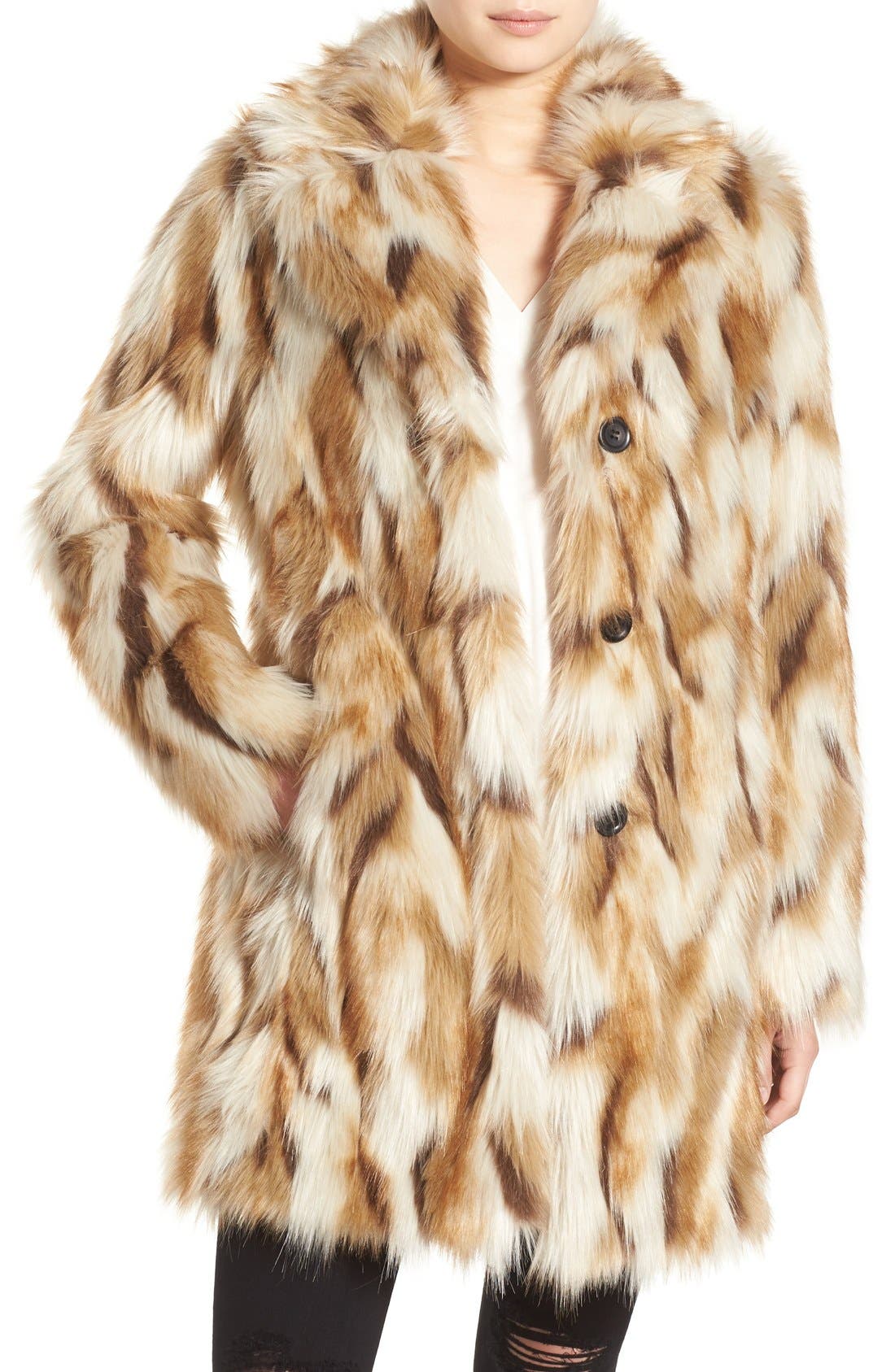 7 for all mankind fur coat