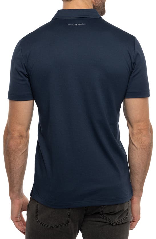 Travismathew Splatter Stripe Polo In Total Eclipse