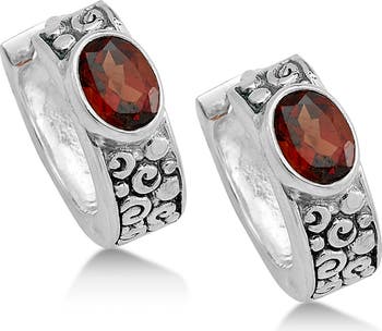 Garnet earrings sales h samuel