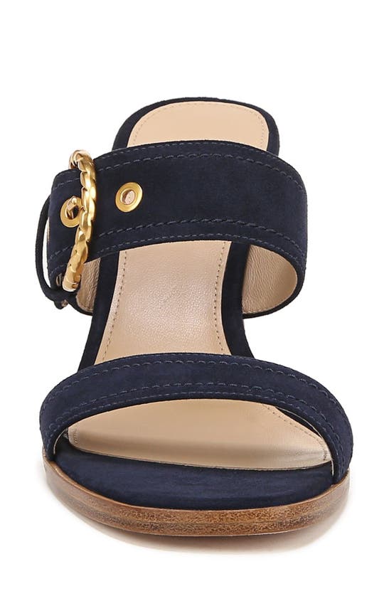 Shop Veronica Beard Margaux Slide Sandal In French Navy