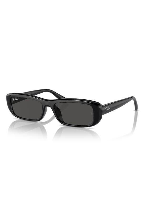 Shop Ray Ban Ray-ban 55mm Pillow Sunglasses In Dark Grey