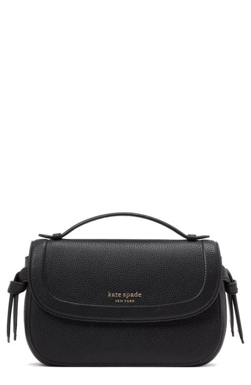Kate Spade New York knott pebbled leather convertible crossbody bag in Black at Nordstrom