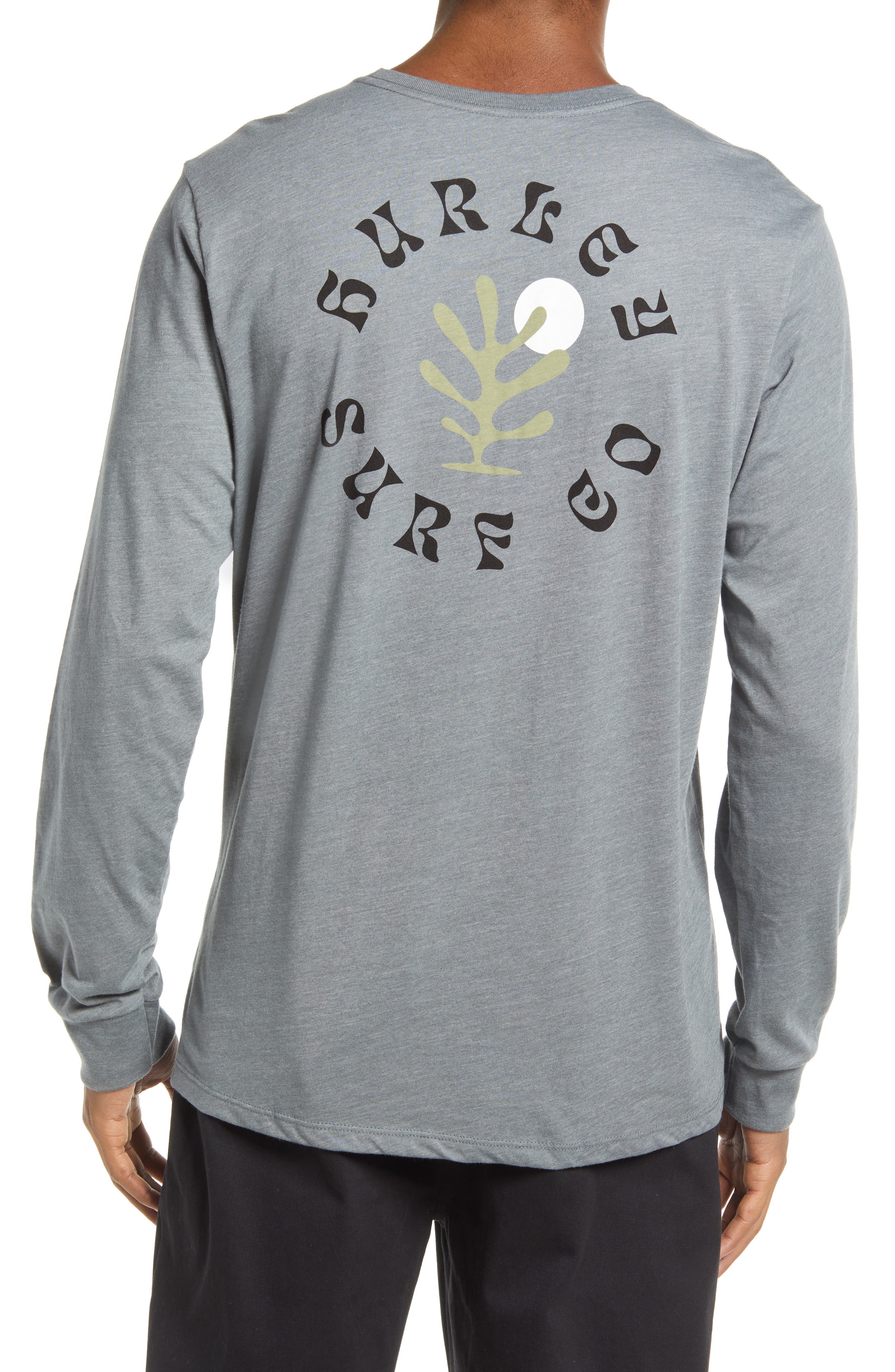 Black, L Hurley Mens Tread Light Graphic T-Shirt