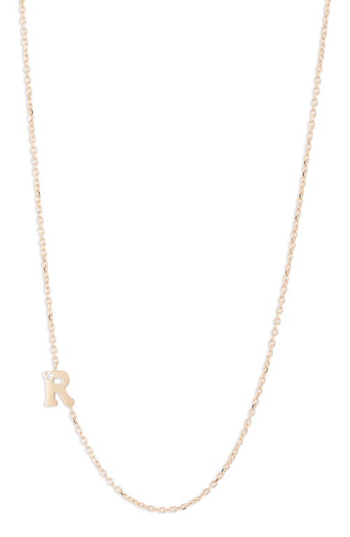 Anzie Diamond Initial Necklace in R at Nordstrom, Size 16 In