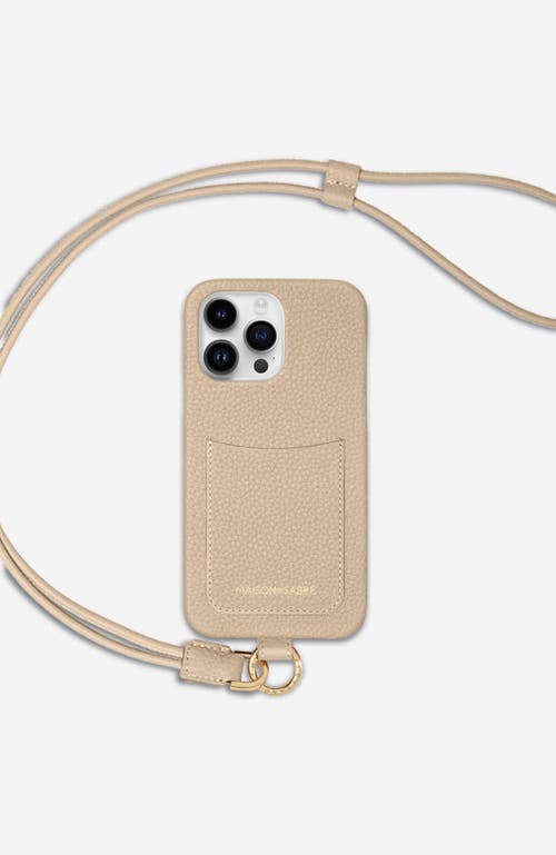 MAISON de SABRÉ Sling Phone Case in Saharan Nude at Nordstrom, Size Iphone 15 Pro Max