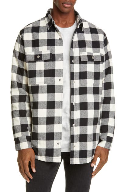 KSUBI SNAP-UP FLANNEL SHIRT JACKET,5000004352
