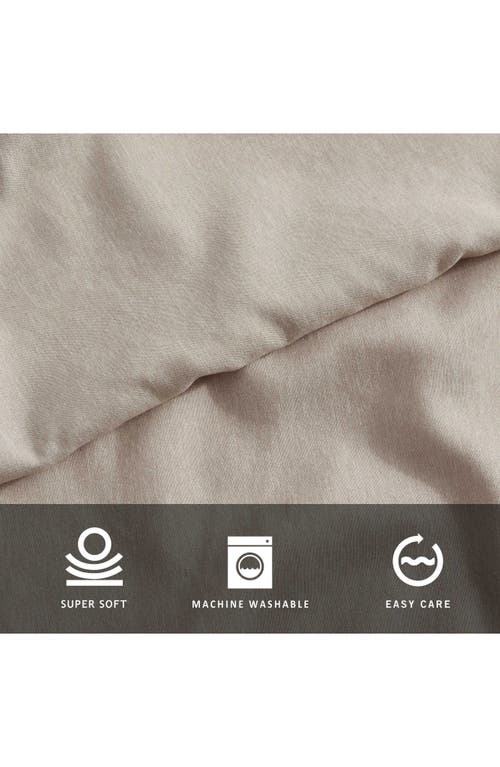 Kenneth Cole New York Solid Cationic Brushed Sheet Set In Light Beige