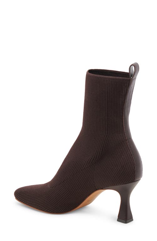 Shop Dolce Vita Glamor Knit Bootie In Dk Brown Knit