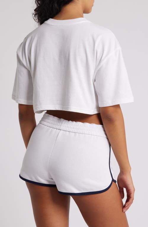 Shop Pacsun Super Crop Logo T-shirt In White