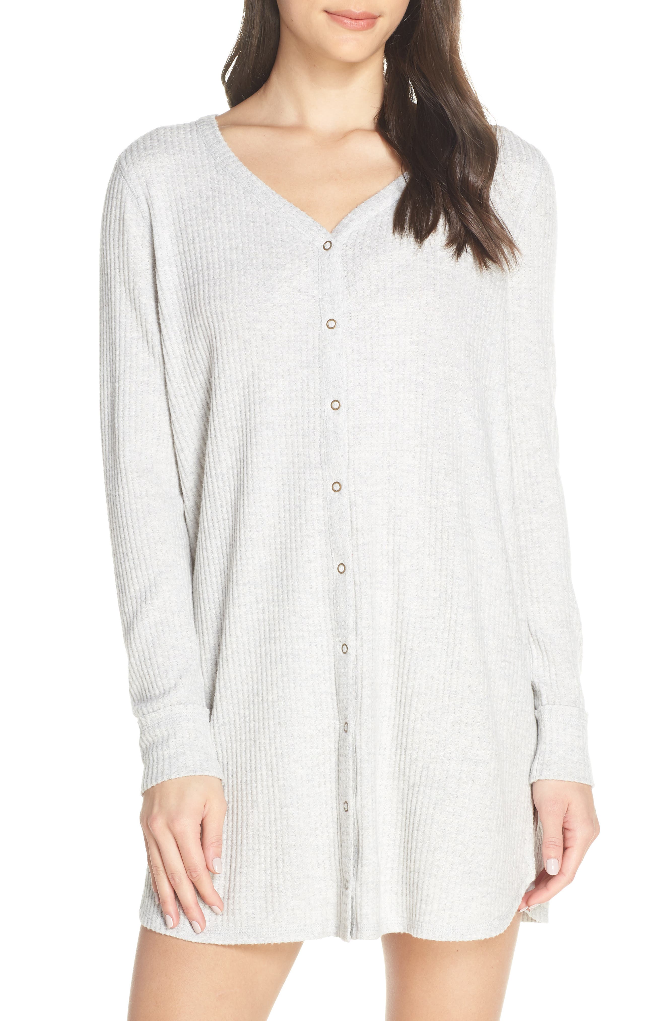 Make + Model Thermal Nightshirt, Grey