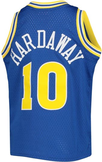 Youth Mitchell & Ness Tim Hardaway Royal Golden State Warriors Hardwood  Classics Name & Number Pullover
