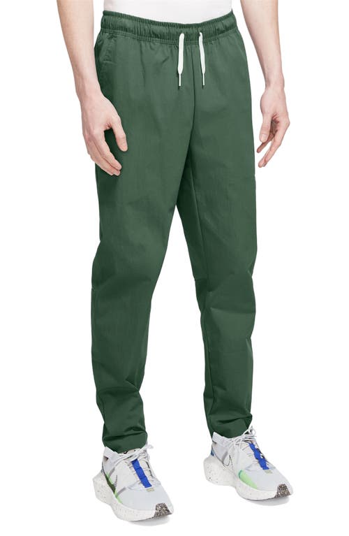 Nike Woven Tapered Leg Trousers In Fir/white