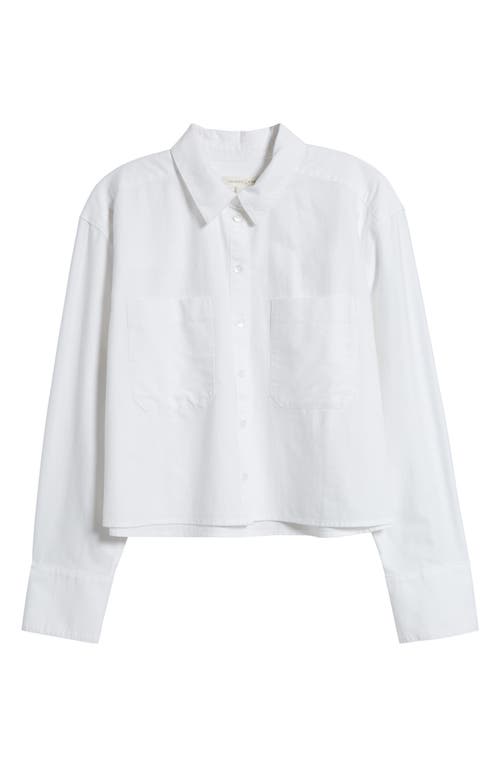 Shop Treasure & Bond Boxy Oxford Button-up Shirt In White