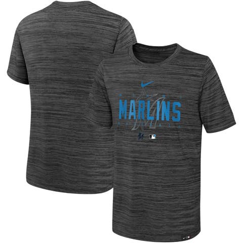 Youth Nike Black Miami Marlins Authentic Collection Velocity Practice Performance T-Shirt Size: Extra Large