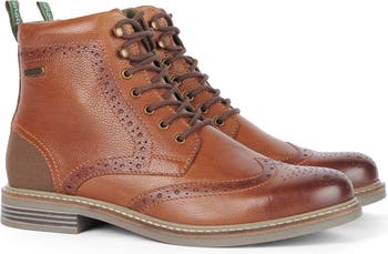 Barbour belsay shop boots dark tan