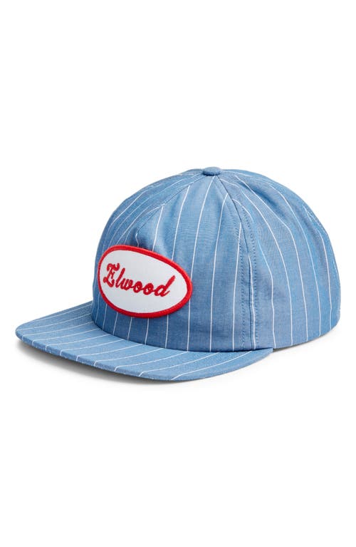 Elwood Pincord Snapback Baseball Cap In Blue