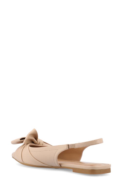 Journee Collection Sabrina Slingback Flat In Nude