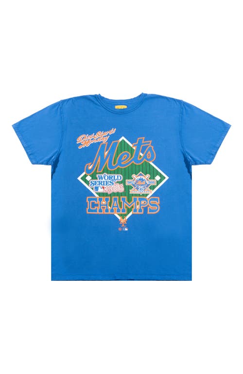 DIET STARTS MONDAY x '47 Mets 1986 Graphic T-Shirt in Blue