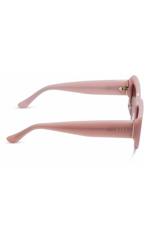 Shop Diff Indy 51mm Rectangular Sunglasses In Pink