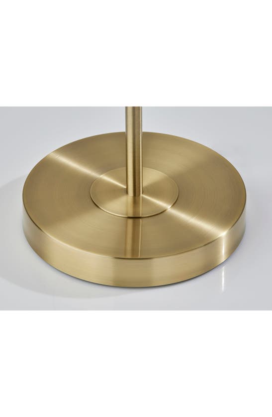 Adesso Lighting Vega Led Torchiere Floor Lamp In Antique Brass