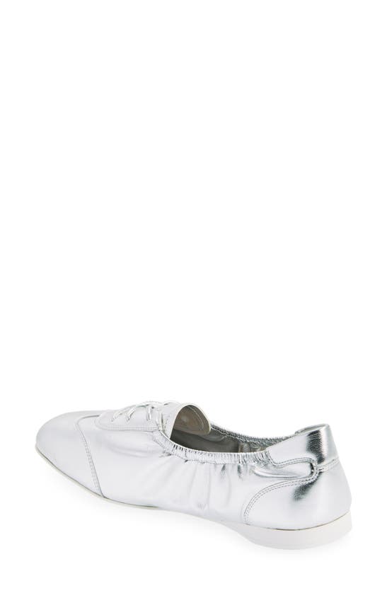 Shop Jeffrey Campbell Scrimmage Flat In Silver White