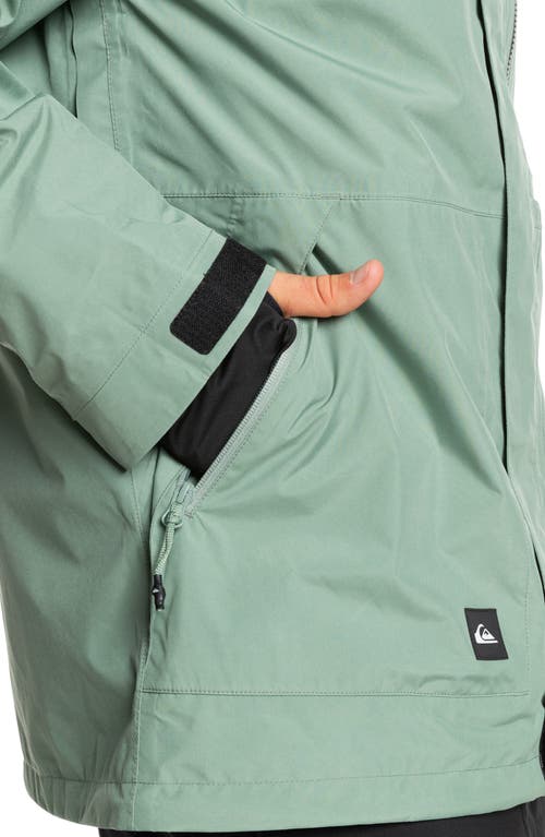 Quiksilver Mission Gore-tex® Waterproof Warmflight® Insulated Jacket In Sea Spray