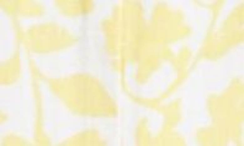 Shop Caslon Ruffle Duo Cotton Gauze Dress In White- Yellow Kindred Flower